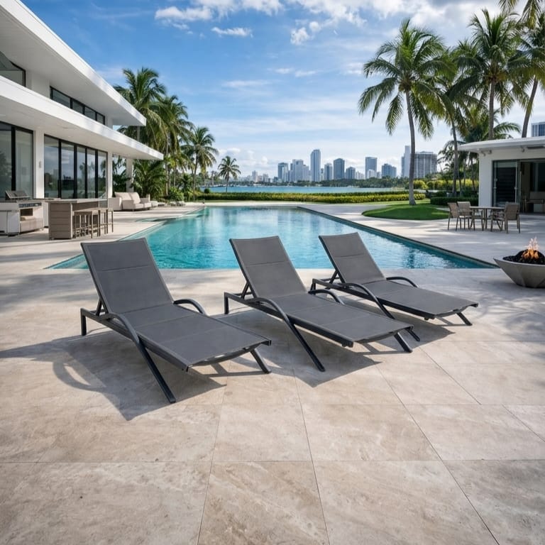 מיטת שיזוף מיאמי שחור