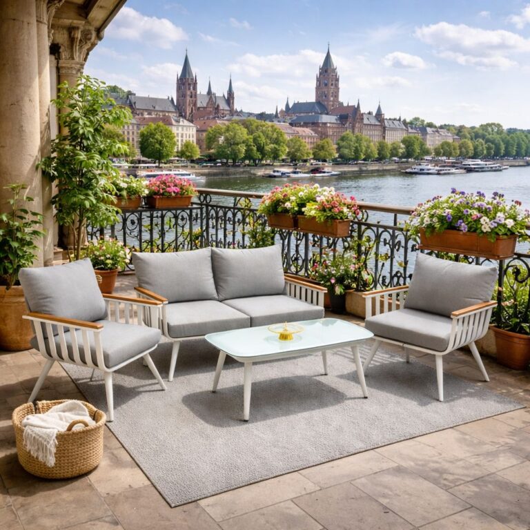 פינת ישיבה אוסטריה לבן