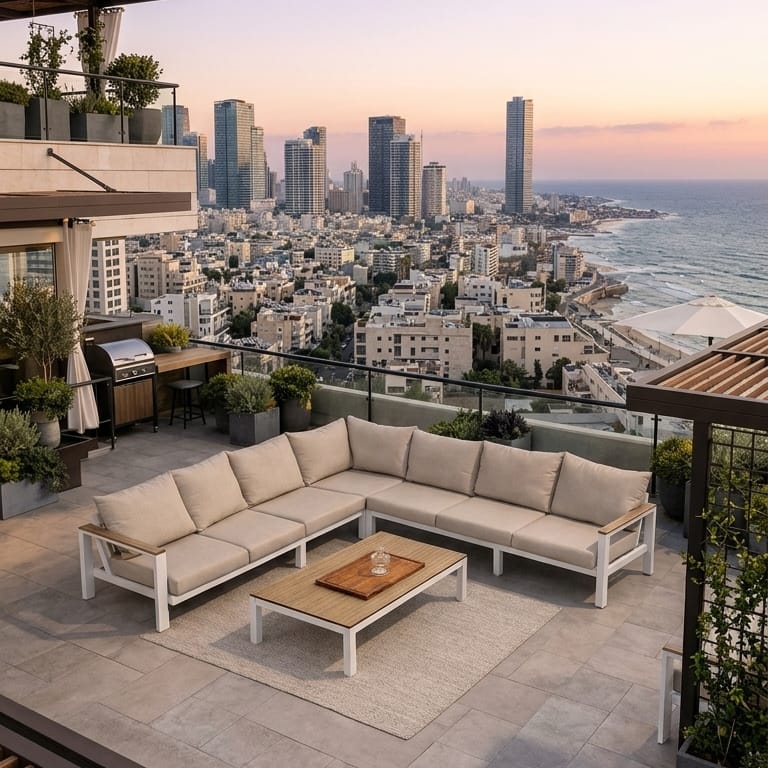 פורטו פינתי צבע לבן